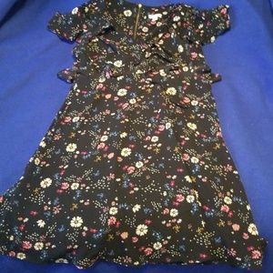 Black  Floral Dress M
